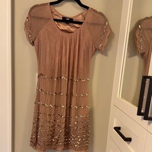 Vintage Women's One of a Kind Sequin Dress - Pink